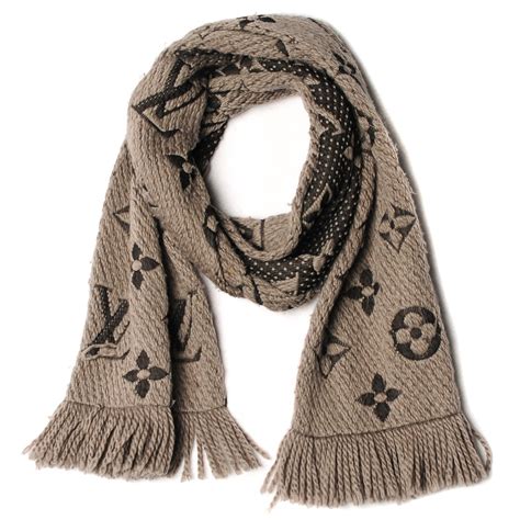 lv logomania scarf review|louis vuitton scarf authentication.